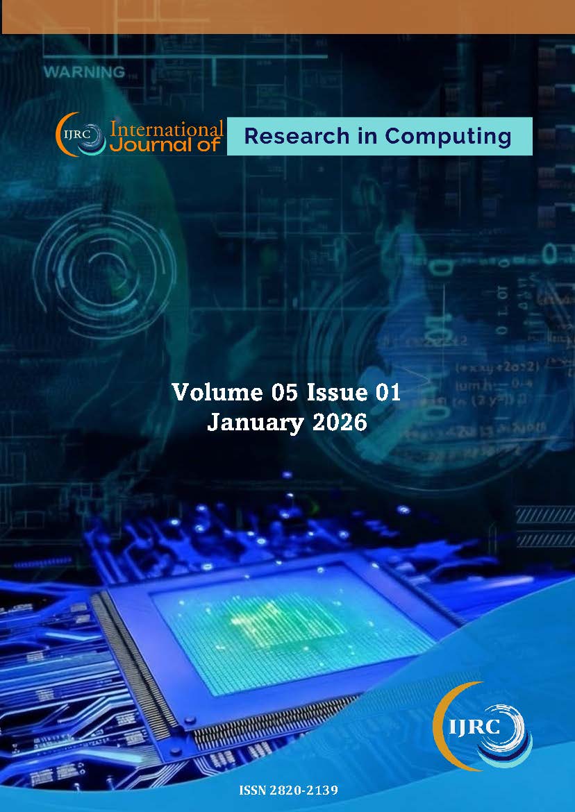 					View Vol. 5 No. I (2026): International Journal of Research in Computing (IJRC) 
				
